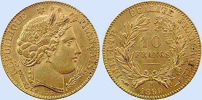 10 Francs CERES 3me Rpublique